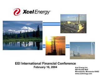 EEI International Financial Conference
           February 16, 2004         Xcel Energy Inc.
                                     800 Nicollet Mall
                                     Minneapolis, Minnesota 55402
                                     www.xcelenergy.com
 