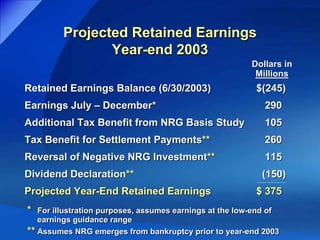 xcel energy  BofA_09/16/03