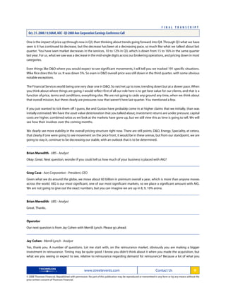 aon Transcript Q3 08