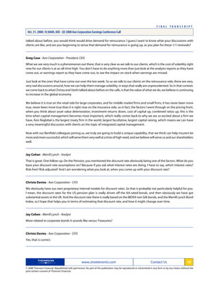 aon Transcript Q3 08