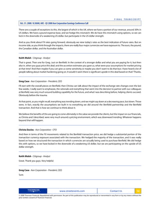 aon Transcript Q3 08