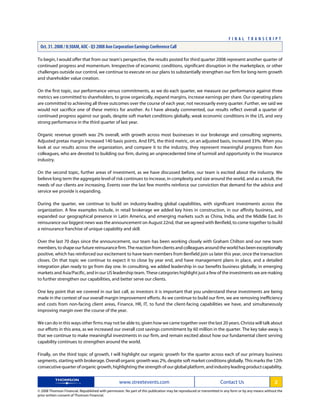 aon Transcript Q3 08