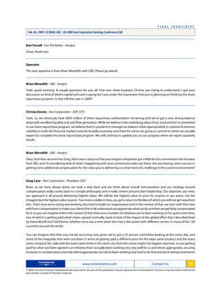 aon Transcript Q4 08