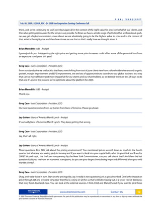 aon Transcript Q4 08