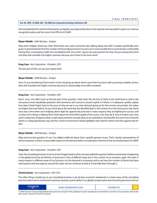 aon Transcript Q4 08