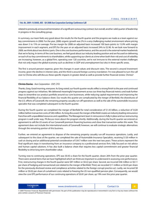 aon Transcript Q4 08