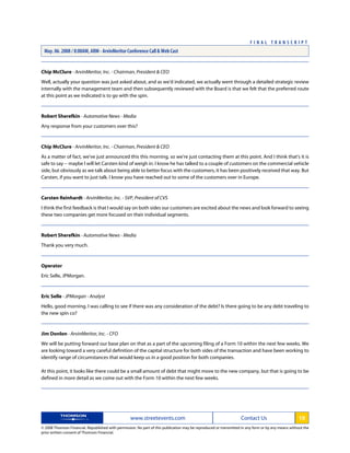 arvinmeritor _Transcript_20080506