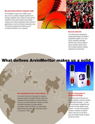 Arvinmeritor 2003 Annual Report