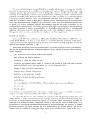 Arvinmeritor 2003 Annual Report