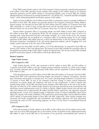 Arvinmeritor 2003 Annual Report