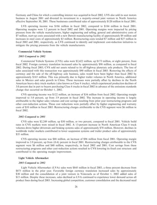 Arvinmeritor 2003 Annual Report