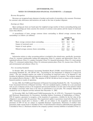 Arvinmeritor 2003 Annual Report