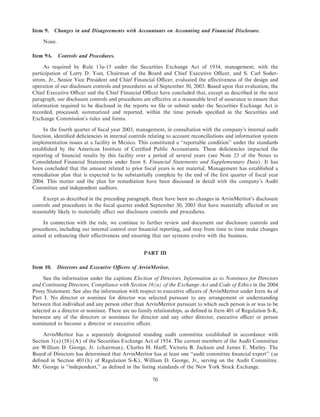 Arvinmeritor 2003 Annual Report