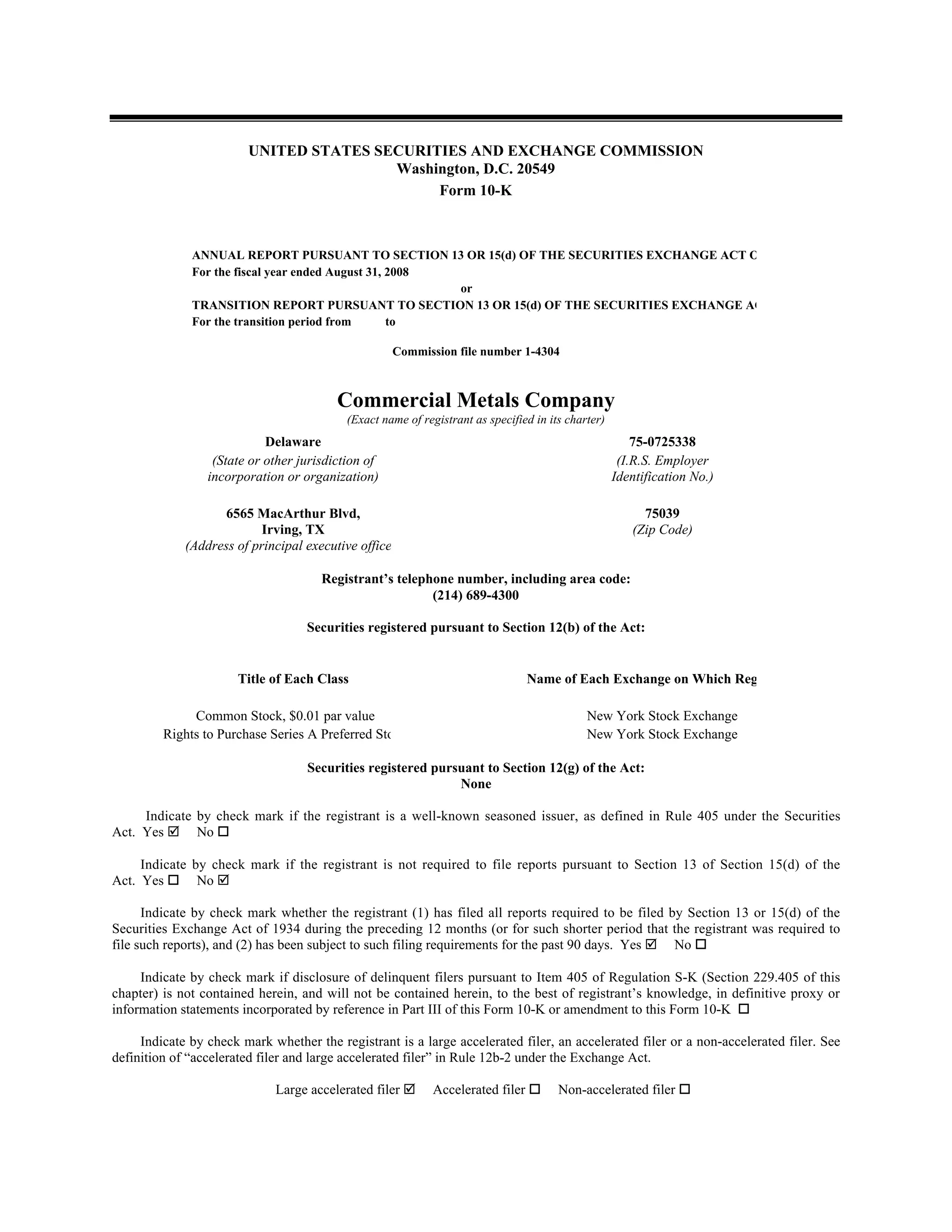 commercial metals E12CEF05-1876-41A8-9560-0FADE6D607D9_2008_AR