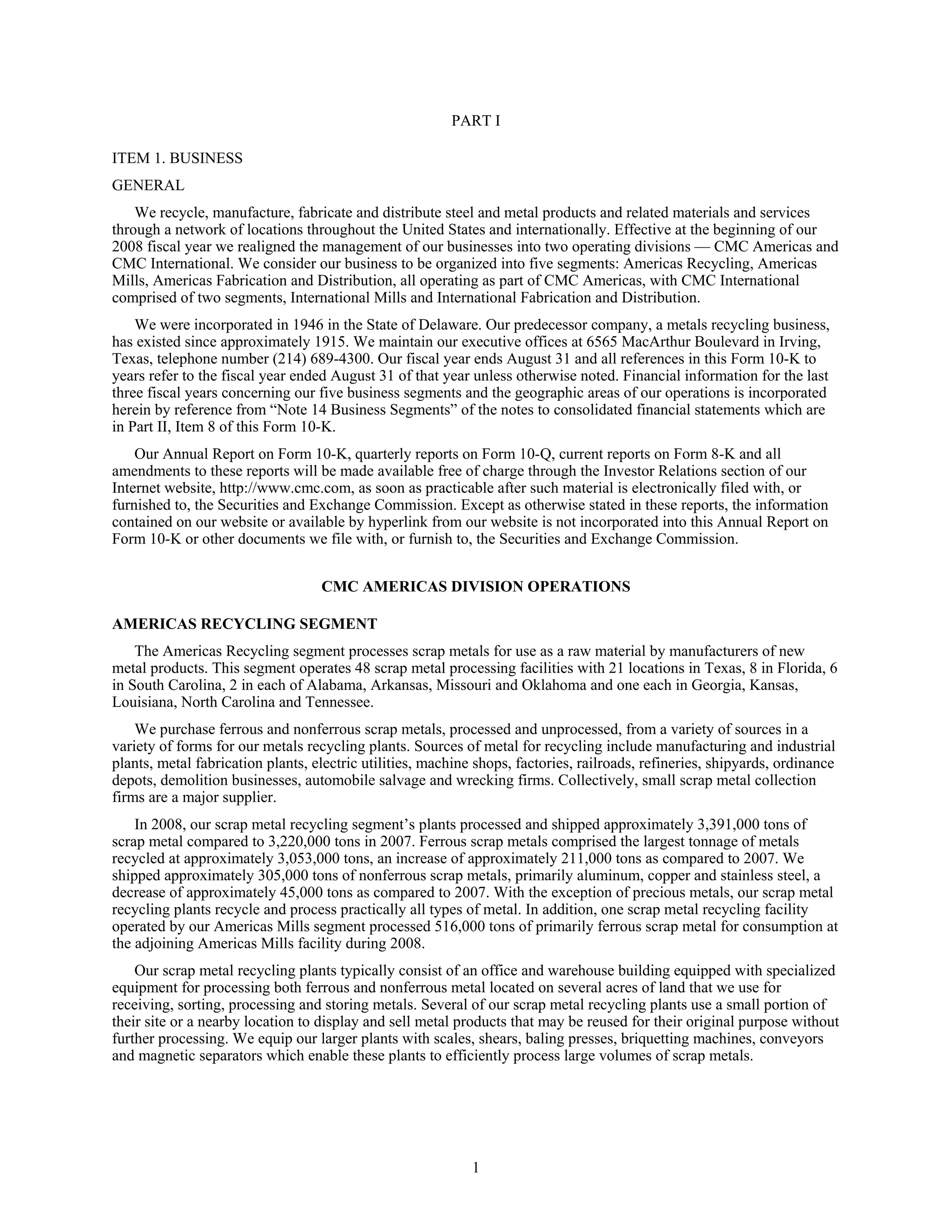 commercial metals E12CEF05-1876-41A8-9560-0FADE6D607D9_2008_AR