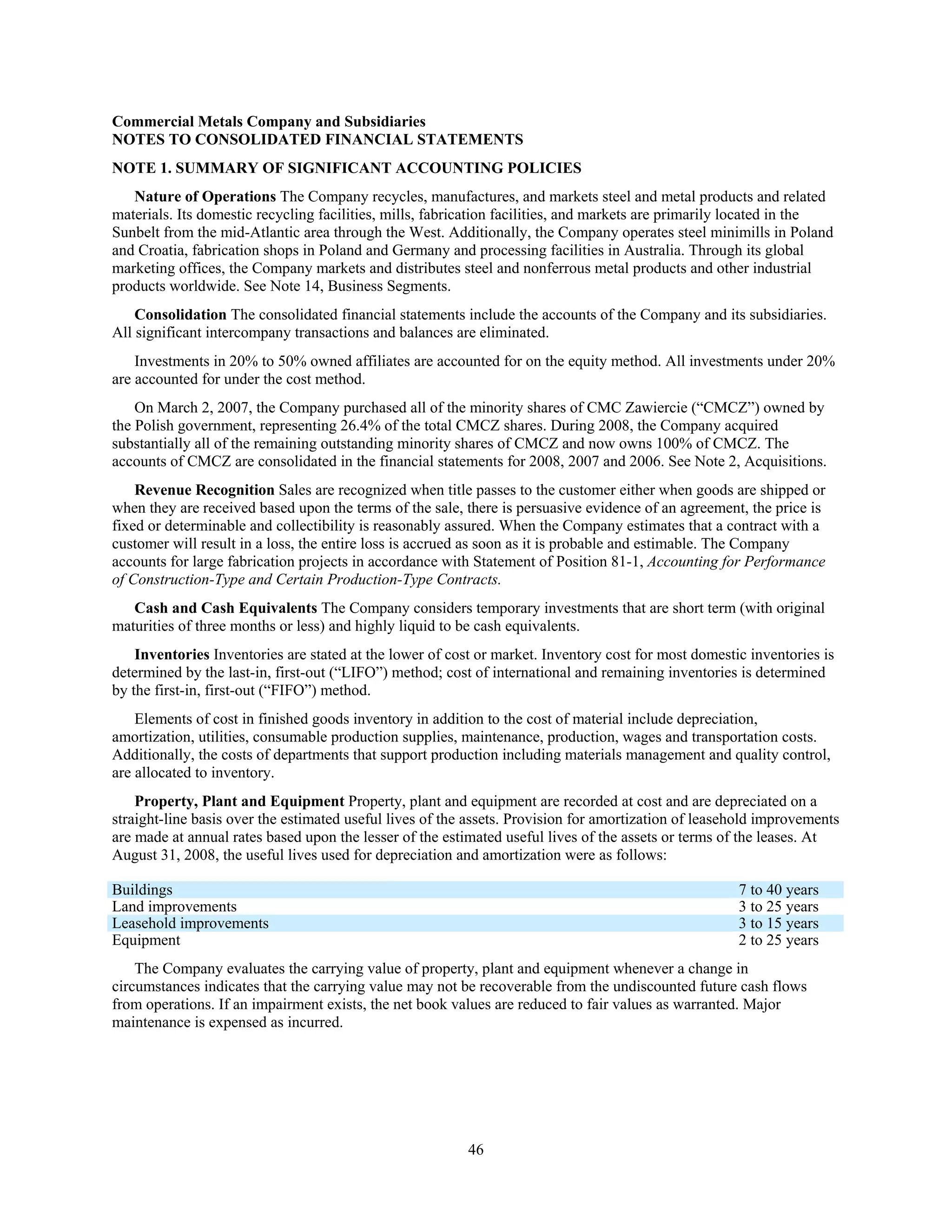 commercial metals E12CEF05-1876-41A8-9560-0FADE6D607D9_2008_AR