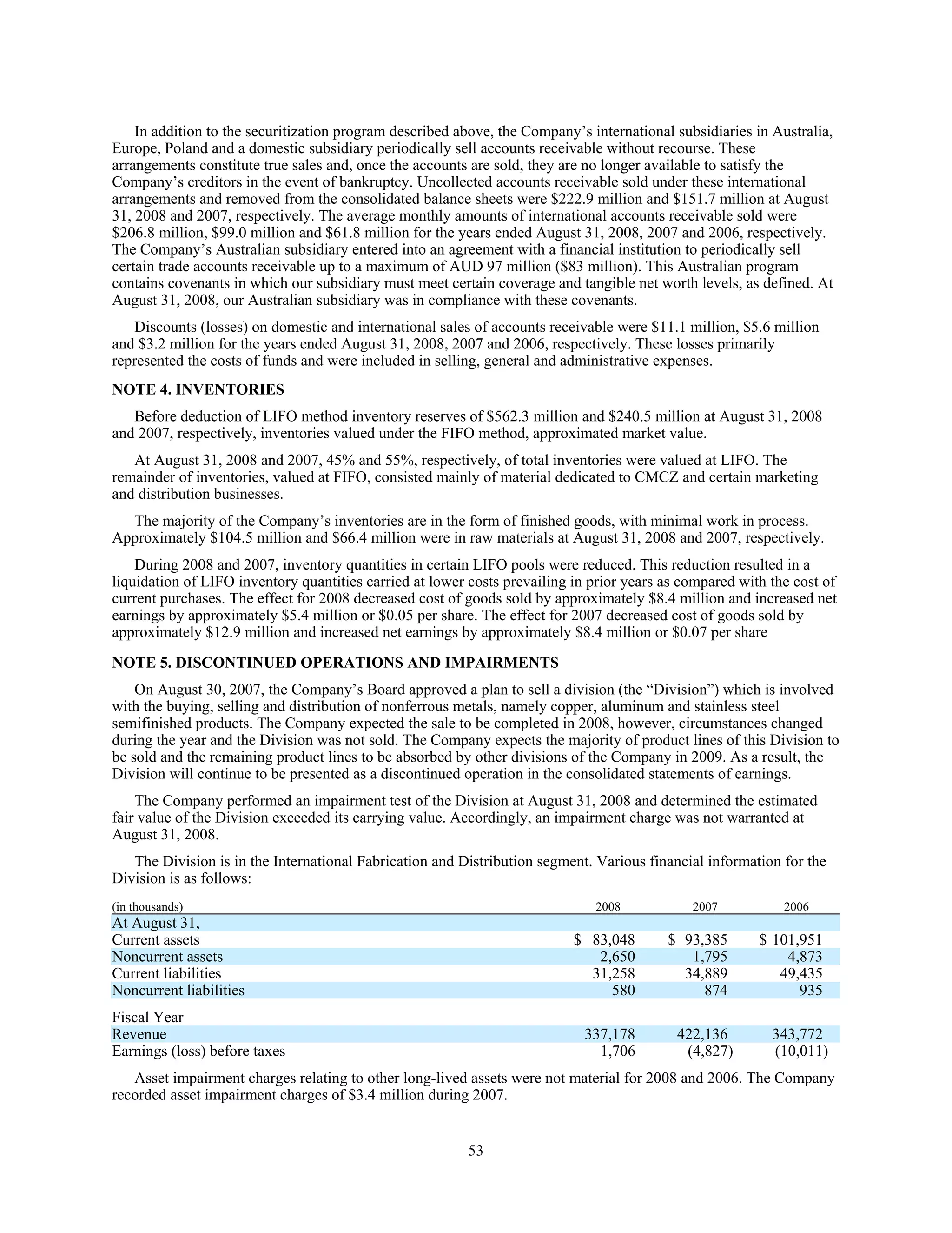 commercial metals E12CEF05-1876-41A8-9560-0FADE6D607D9_2008_AR