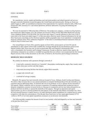 commercial metals 2007_AR