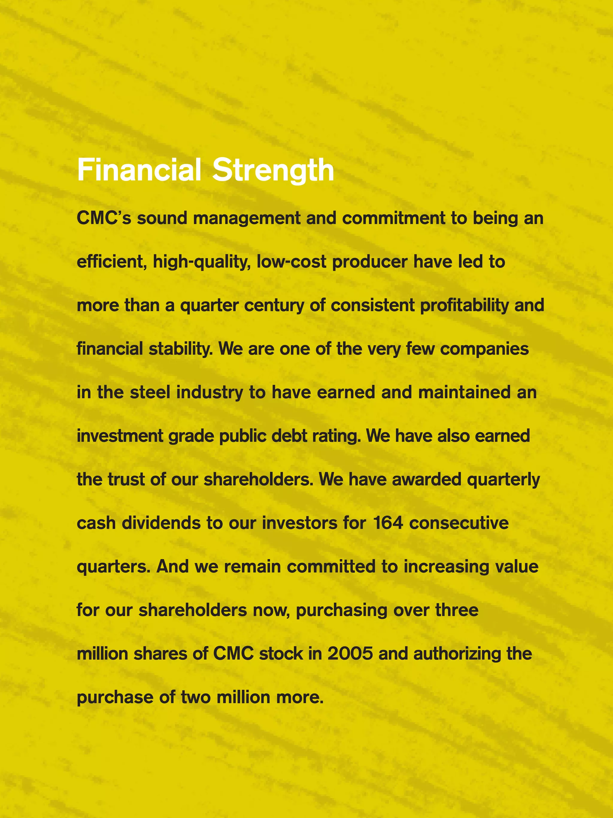 commercial metals 12/02/05TwinsBroch