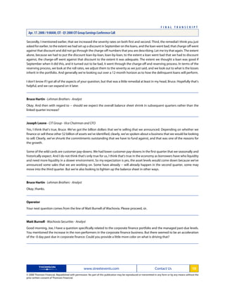 CIT1Q 2008Transcript FINAL