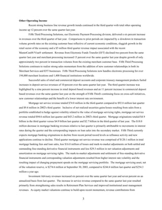 fifth third bancorp  Q3-03