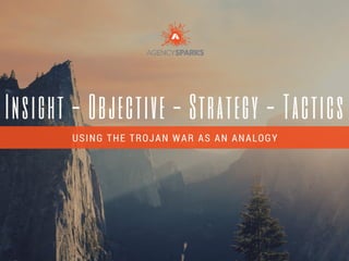 AgencySparks - Insight, Objective, Strategy, and Tactic - The Trojan War analogy