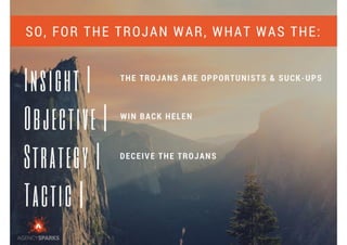 Using the Trojan War to Teach Us about Marketing