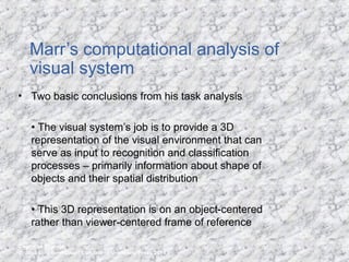 Marr's Theory of Vision | PPT