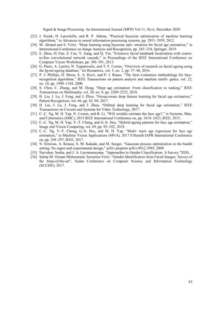 Facial Age Estimation using Transfer Learning and Bayesian Optimization ...