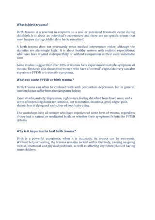 EFTHealingBirthTrauma | PDF