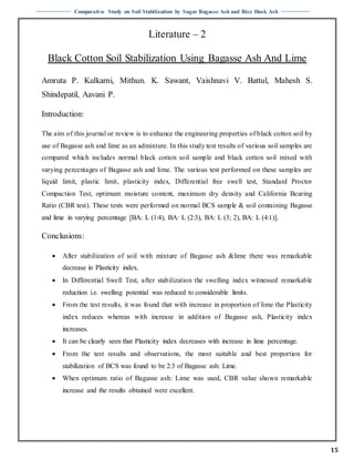 Comparative Study on Soil Stabilization by Sugar Bagasse Ash and Rice ...