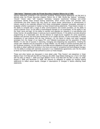 virgin media.FINALVM_Q406_PressRelease