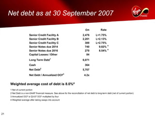 virgin media.Q3_07_AnalystPresentation