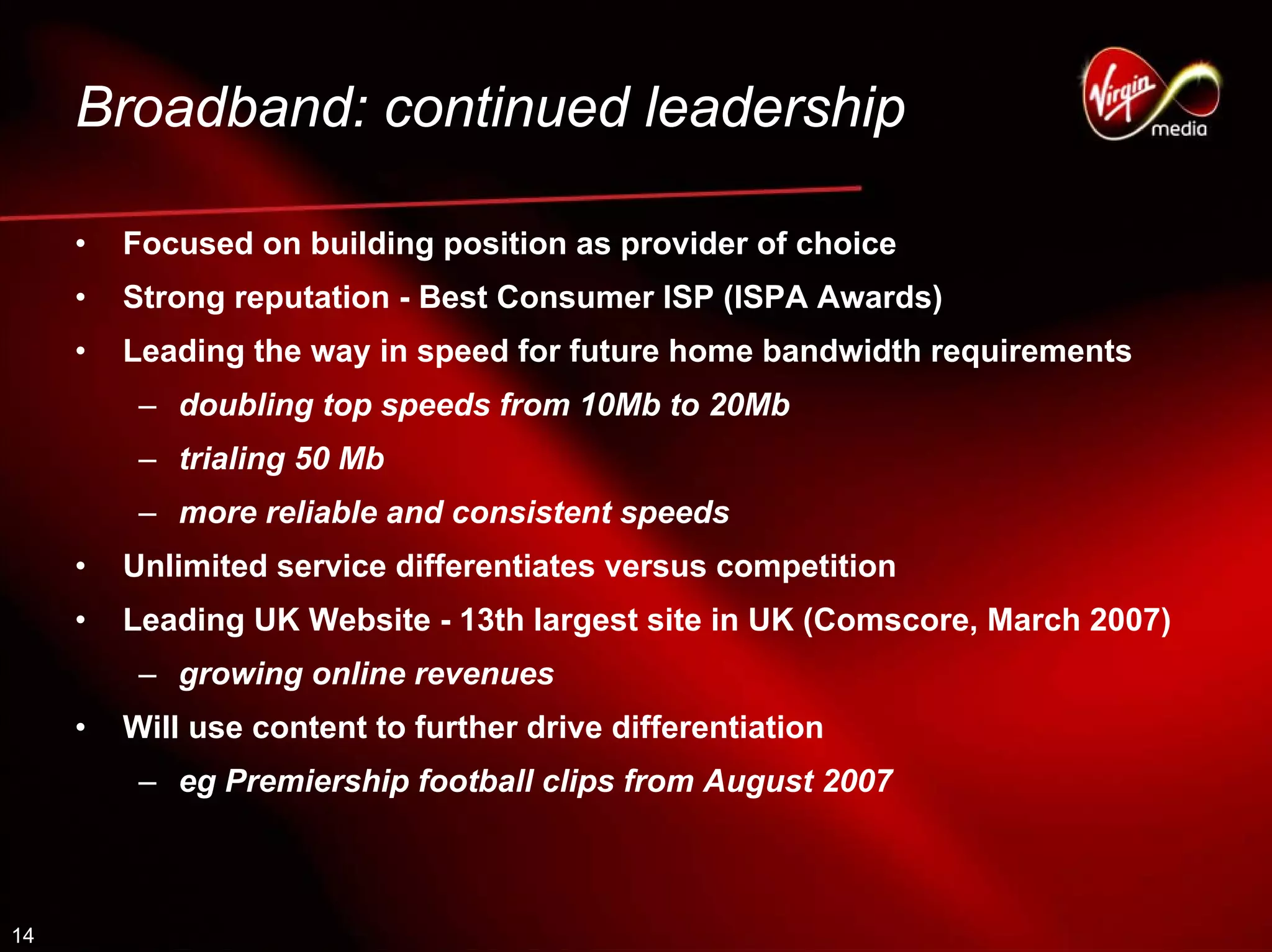 virgin media.Q1_07_Analyst_presentation_FINAL