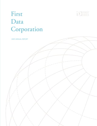 first data annual reports 2005 | PDF