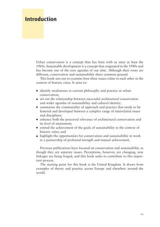 Conservation And Sustainability In Historic Cities 1st Edition Dennis ...