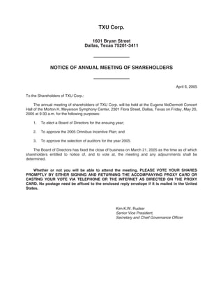 energy future holindings2005 ProxyStatement