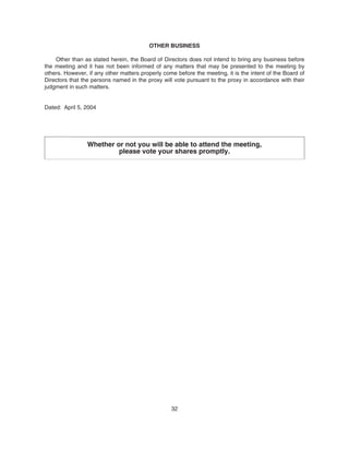 energy future holindings 2004_Proxy_Statement