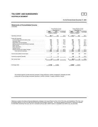 energy future holindings  TXU_Q4_2003_Earnings_Pack