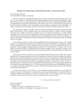 calpine 200310KA2Redline