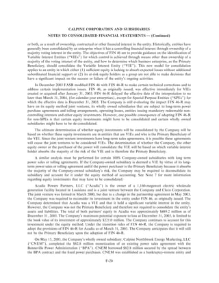 calpine 200310KA2Redline