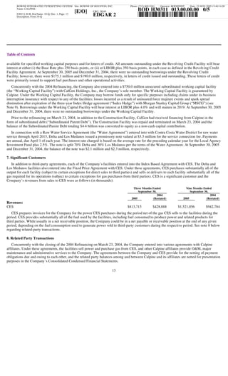 calpine  3Q05CalGen10Q