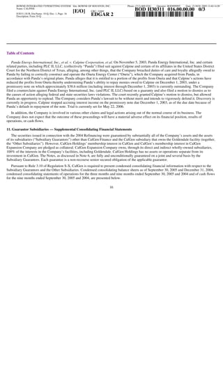 calpine  3Q05CalGen10Q