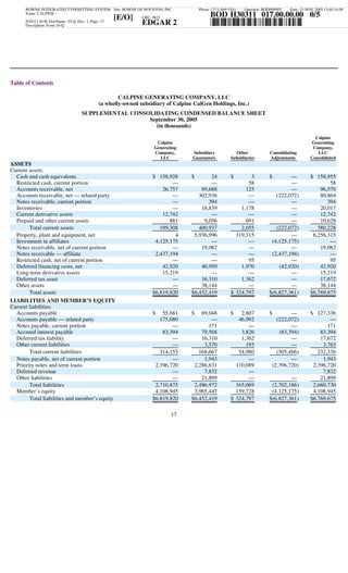 calpine  3Q05CalGen10Q