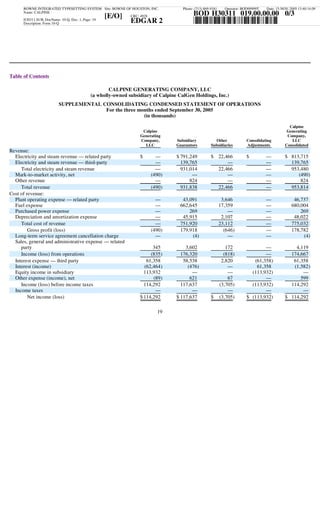 calpine  3Q05CalGen10Q
