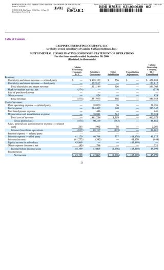 calpine  3Q05CalGen10Q