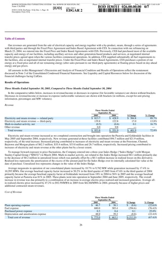calpine  3Q05CalGen10Q