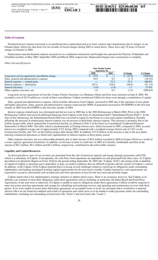 calpine  3Q05CalGen10Q