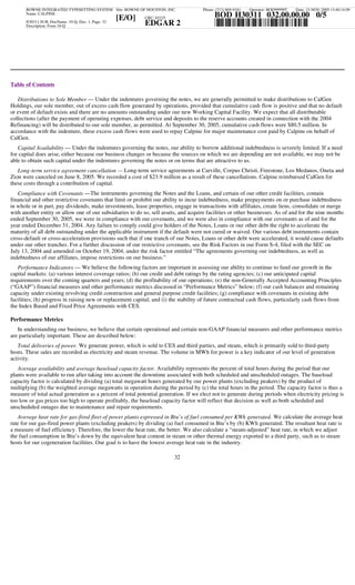 calpine  3Q05CalGen10Q