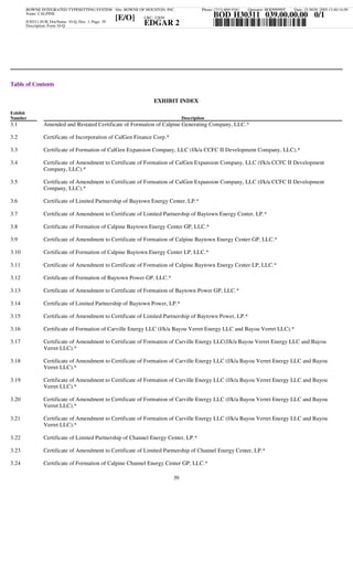 calpine  3Q05CalGen10Q